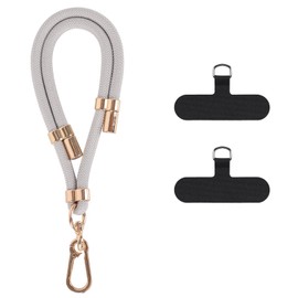 YSevenup Phone Lanyard 2pcs Phone Tether Tab;1 pcs Adjustable Wrist Lanyard for Women and Men Anti-Theft Phone Lanyard for iPhone;Smartphones Grey
