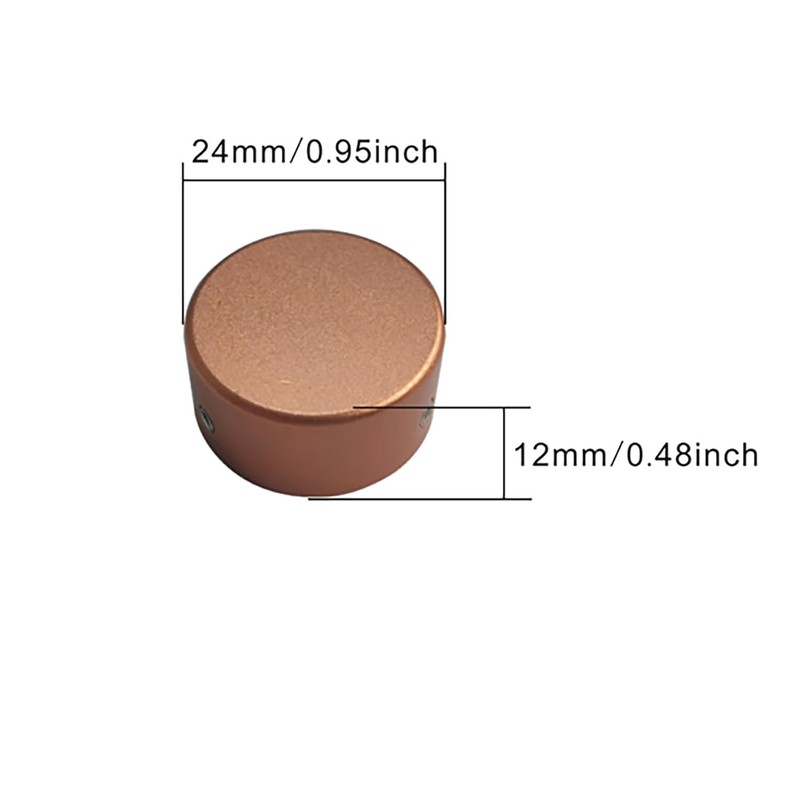 DIAO79NI Footswitch Topper Guitar Metal Pedal Button Caps with 1