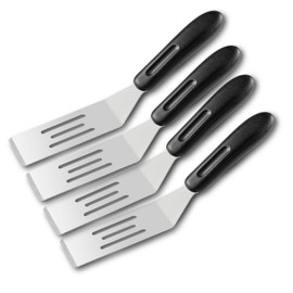 Mini Stainless Steel Spatula, Cutter And Serving Turner For Flipping Or Cooking For Brownies, Tiramisu, Cakes, Lasagna And More (4 pieces)
