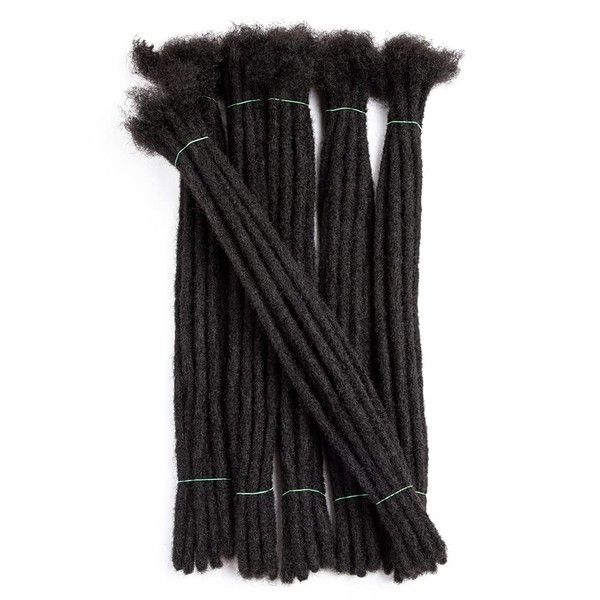100% Real Human Hair Dreadlock Extensions 0.8-1cm Width Human Hair