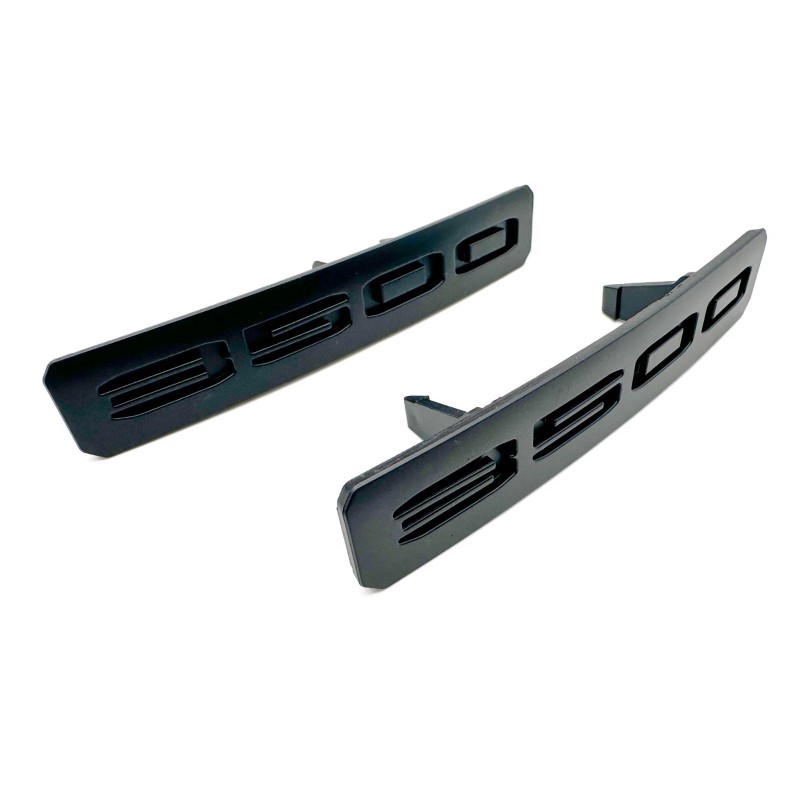 Auto Matte Black Front Emblems 2024+ GMC SIERRA 3500HD