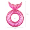 Inflatable Mermaid Swimming Ring PVC Mermaid Tail Tubes Water Party