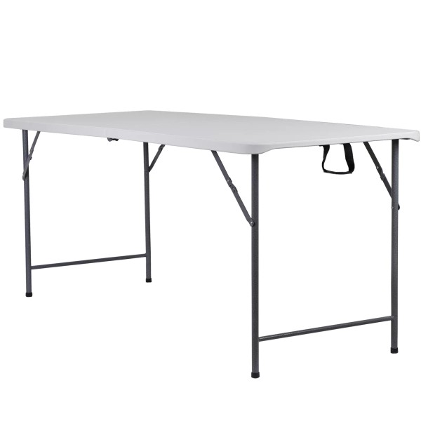 Segawe 6 FT White Plastic Folding Table Party Camping Picnic