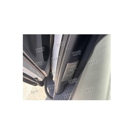 IDT 40系 アルファード ヴェルファイア 2列目ダクトカバー 後部座席 サイドパネル ステンレス製 インテリアパネル 内装 カスタム パーツ エアコン フロント ミニウエス付 (シルバー)