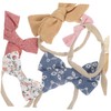 Kisangel 6pcs Bow Headbands Soft Elastic Hair Accessories for Newborns