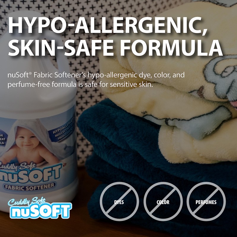 NuSoft 64 fl oz Ultra Concentrated Hypoallergenic Fabric Softener -