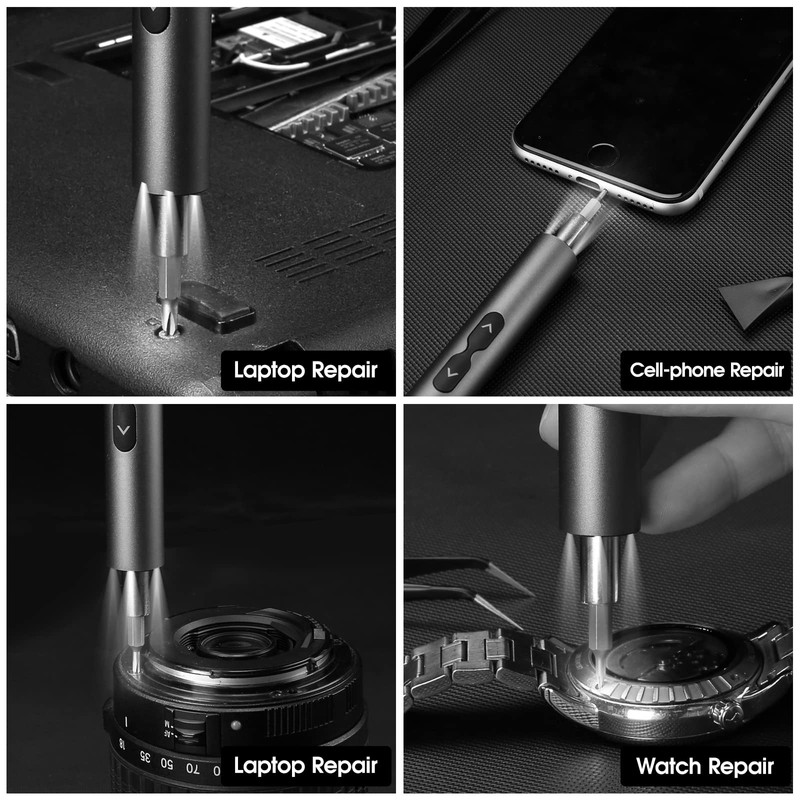 SOONAN Mini Screwdriver, 120 in 1 Small Electric Screwdriver Cordless
