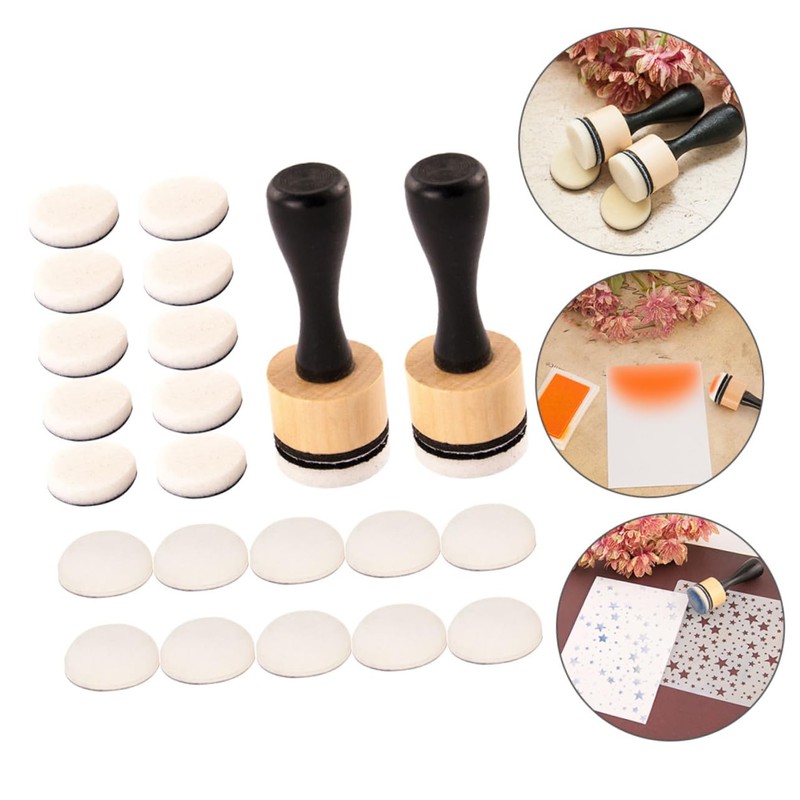 jojofuny 1 Set Sponge Stamp for Painting Handles Blending Sponges