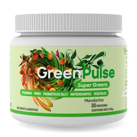 Super Greens | Jugo Verde en Polvo Sin Azúcar con Probióticos y Fibra | 30 Porciones
