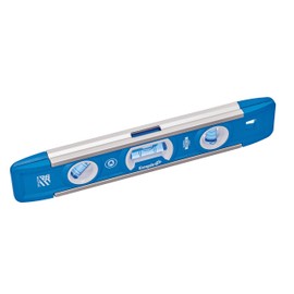 Empire Level EM81.9G 9 Inch Magnetic Torpedo Level w/Overhead Viewing Slot (Made in USA), Silver/White/Blue