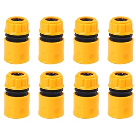 YUTOU 8 Piece Hose Coupling 1/2 Inch Plastic Hose Connector Set Hose Connector Extender 1/2 Inch Connector for Hose Connection to Garden and Car Wash