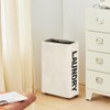 Maxsilan 25" Slim Rolling Laundry basket on Wheels, 50L Collapsible