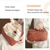 Travel Makeup Bags Cosmetic Organizer Bag,Large Capacity PU Leather Toiletry