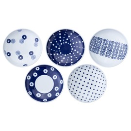 西海陶器 Bluer Round Lightweight Stamped Needle Plate for 5pc 13309 