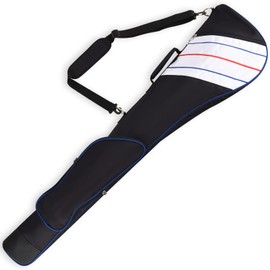 Big Teeth Travel Golf Bag Lightweight Sunday Golf Bag Golf Carry Bag, Golf Club Travel Bags for Driving Range Thick Foldable Golf Range Bag, Training Practice Mini Zippered Sunday Travel Case