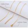 AOLO 18k Gold Plated Heather Name Pendant Necklace Initial Nameplate