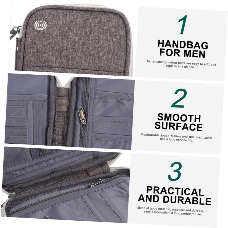 Healvian Multifunctional Waterproof Passport Holder RFID Blocking Travel Document Organizer