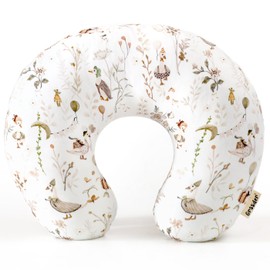 GRSSDER GRSSDER Nursing Pillow Cover Stretchy Minky Removable Nursing Covers for Breastfeeding Pillows, Ultra Soft Comfortable Slipcover for Boy and Girls, Cute Duck Pattern