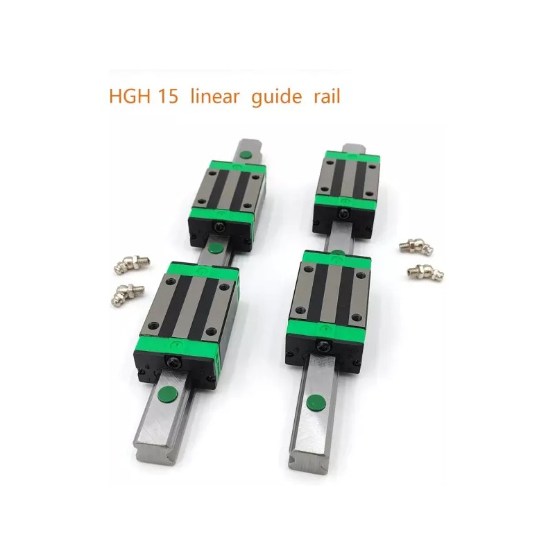 HGR 선형 레일 가이드 2PCS HGR15 HGR15-7.87인치(200mm) 슬라이드 4PCS HGH15CA