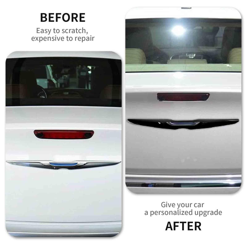 RAZPOY for Chrysler Emblem Cover, Carbon Fiber Front & Rear