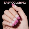 AILLSA Short Square Nail Tips Full Cover Clear 1 Fl