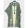 Boho Plus Size Boho Hippie Floral Ethnic Lace Embroidered Kimono