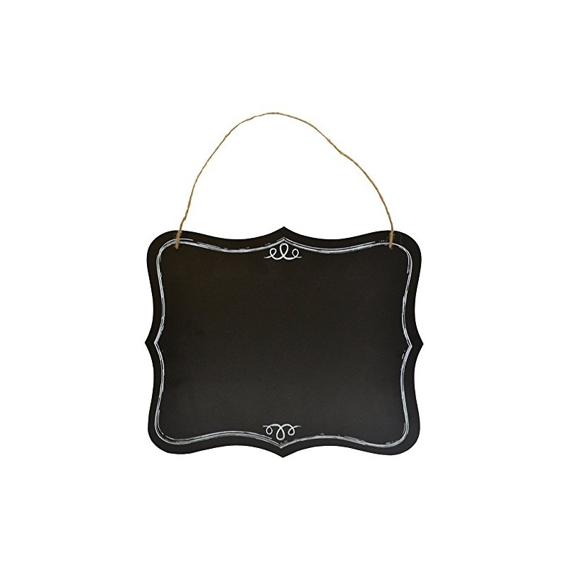Lara's Crafts French Bistro Chalkboard with Jute Hanger, 10" L