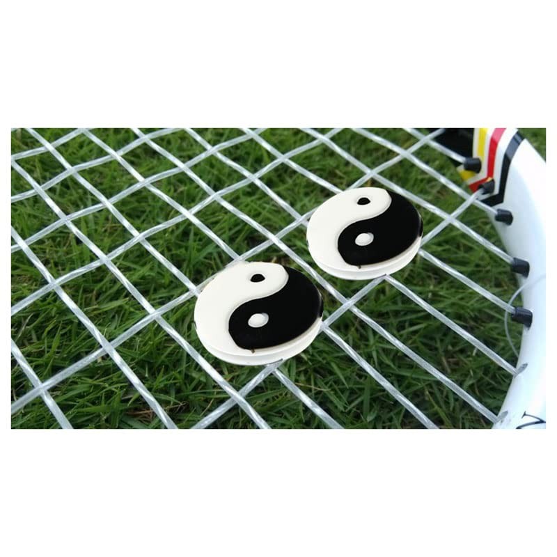 RLECS 6PCS Yin and Yang Tennis Racquet Dampener Vibration Dampener