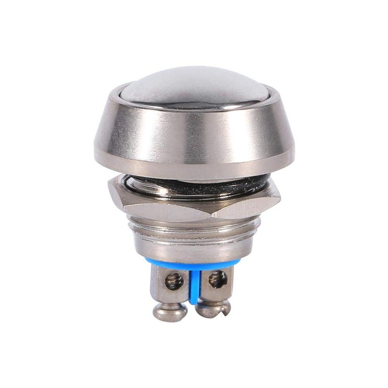 Button Switch, Fydun 12mm Momentary Toggle Dome Top Waterproof Metal