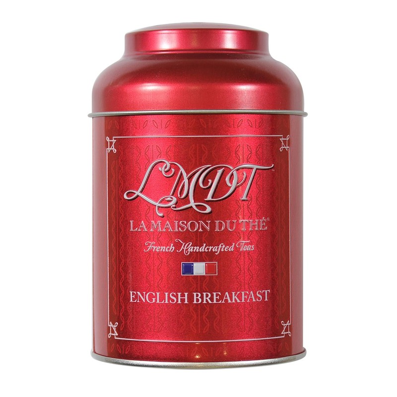 LMDT French Handcrafted English Breakfast Tea. Enveloped Teabags, 100 Count