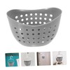 LABRIMP Hook Storage Basket Perforated Drainable Container for Toiletries and