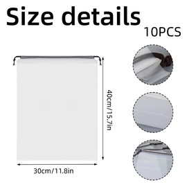 BZKSER Shoe Bag Travel - Pack of 10 Shoe Bags, Travel Gadgets, Transparent Shoe Bag with Drawstring, Shoe Bag Waterproof for Men and Women, Travel Home Storage Bag (30 x 40 cm)
