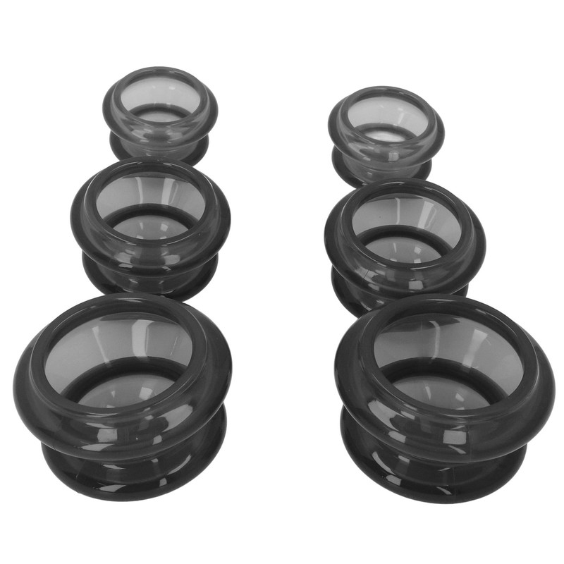 6pcs Silicone Cupping Set High Transparency Wet Absorption Negative Pressure
