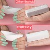 Bloque de uñas de color blanco, paquete de 12 unidades