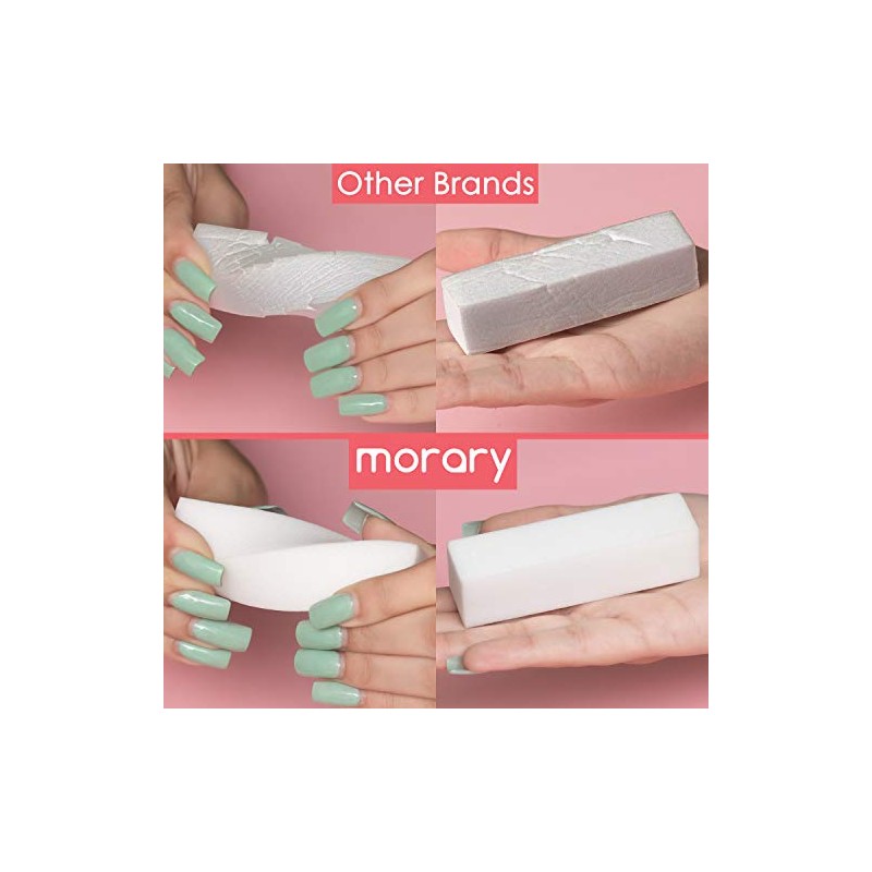 Bloque de uñas de color blanco, paquete de 12 unidades
