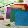 48 Sheets Rainbow Glitter 4.5" x 7" Cardstock Paper Pad