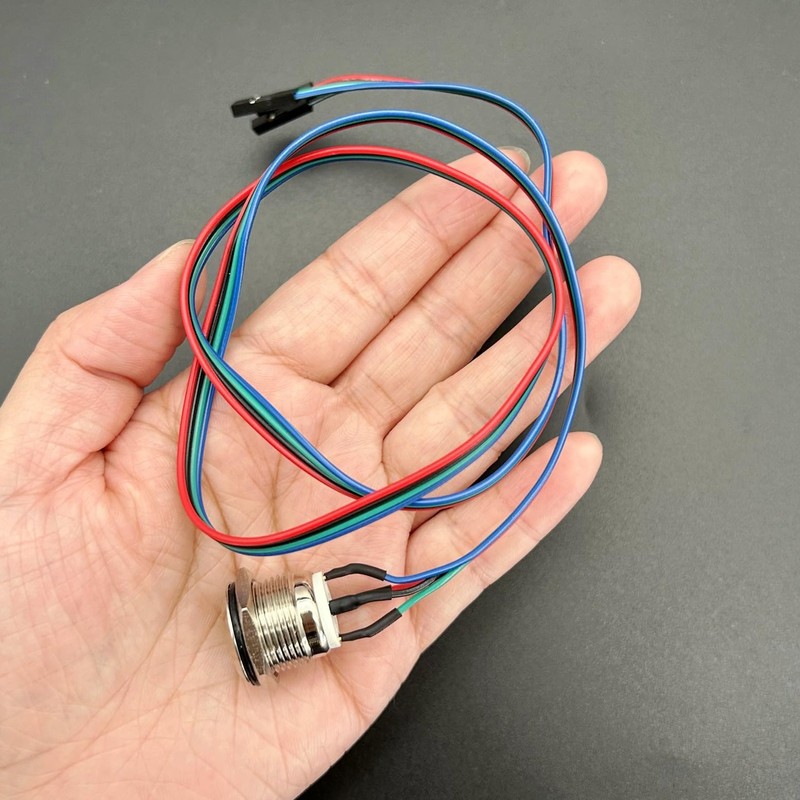 JZK PC Power Switch - Metal Chassis Button for Computer