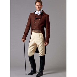 McCalls M8135MWW Men/BOY Costume, MWW (38-40-42-44), White