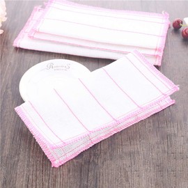 FSSTUD Pack of 10 White Cotton Dish Cloths Tea Towels Cleaning Towels Kitchen Towels