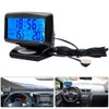 MASO Car LCD Digital Temperature Clock 2 in 1 Indoor