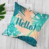 ONWAY Hello Summer Pillow Covers 20x20 Beach Theme Decorative Throw
