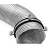 H&C VENT Galvanised Pipe Clamp Diameter 160 mm with Rubber