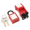 Lock Circuit Breaker Lockout Alloy Serrated Nylon Padlock 25mm Lockhole