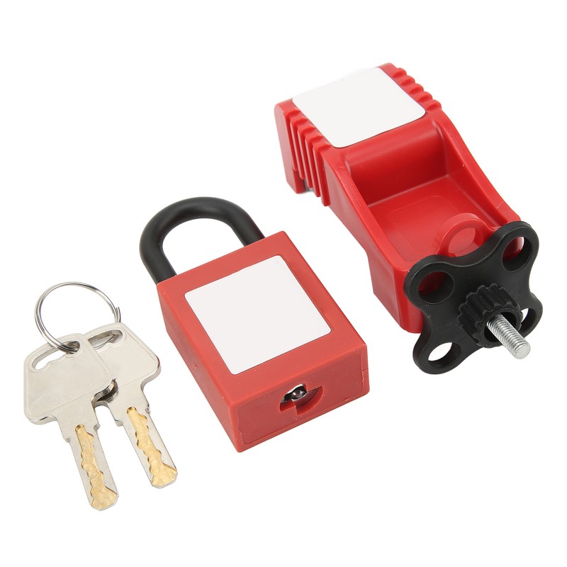 Lock Circuit Breaker Lockout Alloy Serrated Nylon Padlock 25mm Lockhole