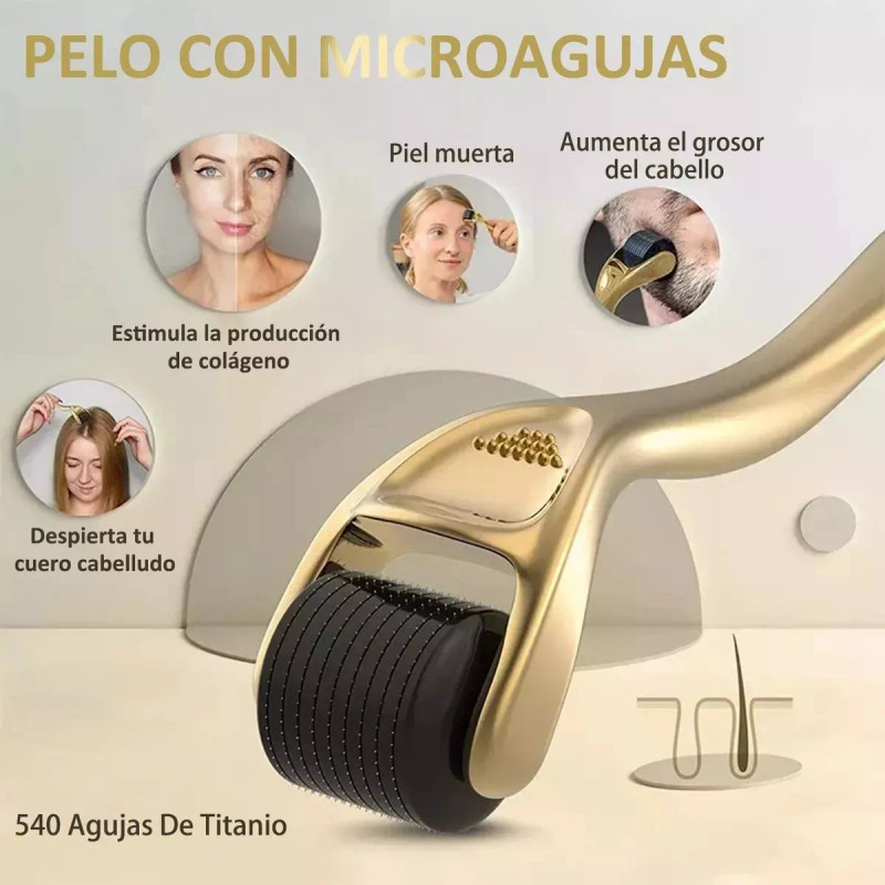 Derma Roller 0.25 Mm Facial Cabello O Rodillo Para Barba