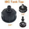 IBC Tank Adapter Plastic Hose Faucet Connector S60X6 Coarse Thread
