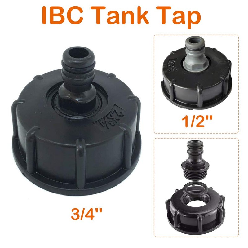 IBC Tank Adapter Plastic Hose Faucet Connector S60X6 Coarse Thread