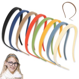 ACO-UINT 8 Pack No Pressure Headbands for Women Sunglasses Headbands for Women Non Slip with Teeth Plastic Thin Hair Bands for Eyewear Cute Hair Accessories