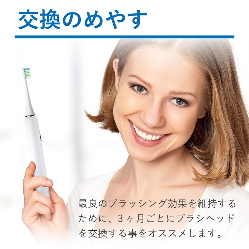 infly PT02 Replacement Brush, Sonic Type, with Cap, DuPont Brush,