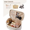 Makeup Bag Travel for Women,Waterproof Toiletry Bag,PU Leather Professional Makeup